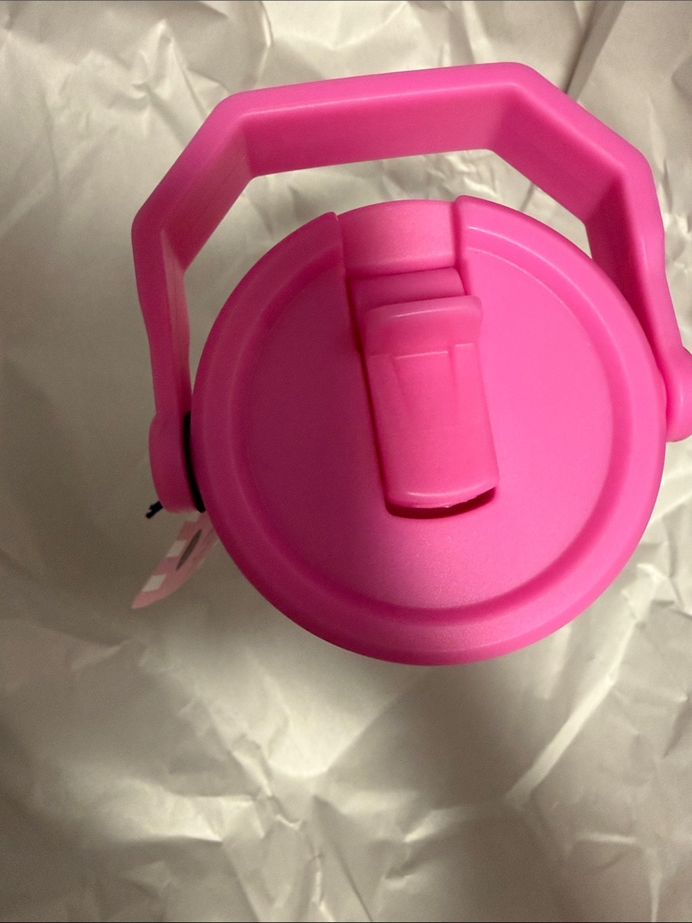 Hello Kitty Pink and White Heart Stainless Kids Bottle with Handle 20oz - Picture 6 of 7